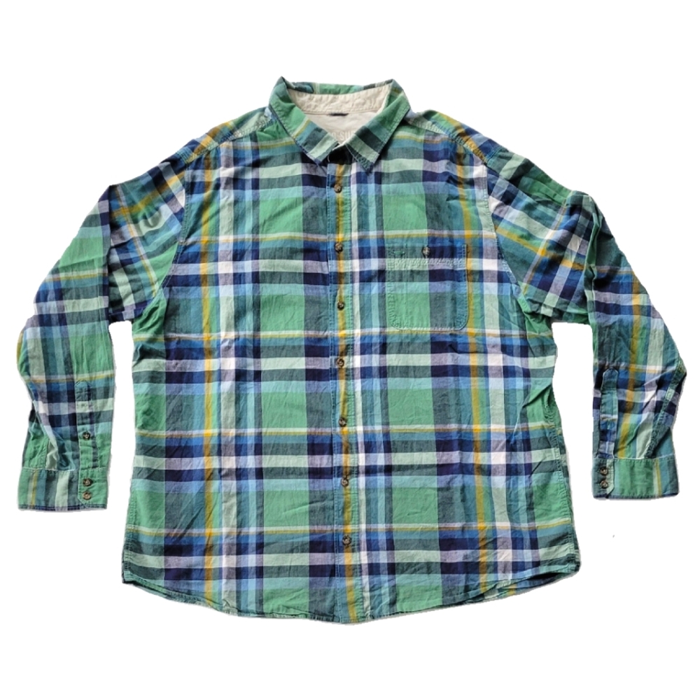 Mossimo Men's XXL plaid button down shirt